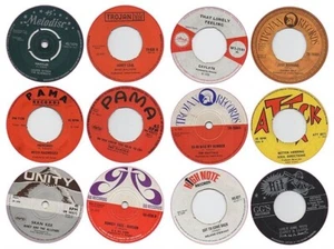 12x100mm Reggae Records Vinyl Stickers pama attack trojan unity retro laptop ska