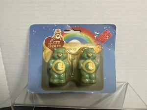 2 Vintage Care Bear Bedtime Bear Drawer Pulls Dresser Drawer Knobs Blue - Picture 1 of 7