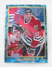 JOE MURPHY Chicago BLACK HAWKS 1993-94 FINEST PREMIER HOCKEY CARD #8 of 12