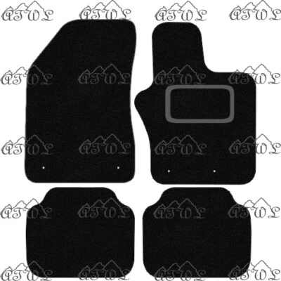 FOR JEEP RENEGADE 2015 & ONWARDS TAILORED BLACK CARPET CAR FLOOR MATS. (4 CLIPS) - image 1 of 4