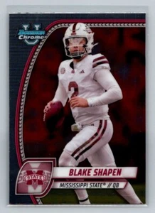 Bulldogs del estado de Mississippi #22 Blake Shapen 2024 Bowman University cromados - Imagen 1 de 2