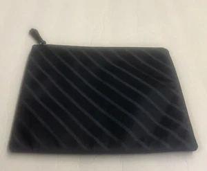 Nuevo bolso de viaje Brooks Brothers azul lana dorada a rayas verticales - Imagen 1 de 16