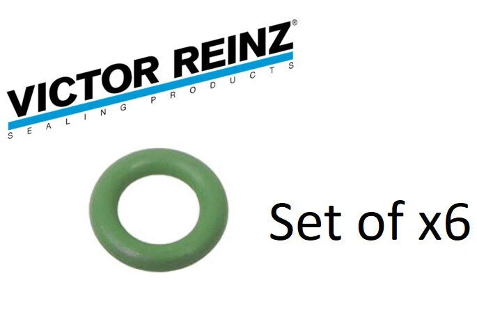 Juego de 6 sellos de inyector de combustible inferiores 40-73131-00 para Mercedes-Benz - VICTOR REINZ Foto 1 de 2