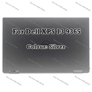 13" Dell XPS 13 9365 LCD Assembly LED Display QHD+ Touch Screen Digitizer Silver - Picture 1 of 7