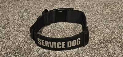 SERVICE DOG Collar Harness with Handle and Reflective Patch. Size Large - Image 1 of 4