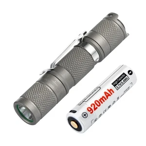 Lumintop Tool AA 3.0 Sandblasted Titanium Flashlight 900 Lumens USB-C 14500 - Picture 1 of 4