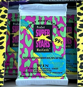 1991 PRO SET SUPERSTARS MusiCards (Series 1) 🎤 JUMBO PACK 20 Cards MADONNA OVP! - Picture 1 of 21