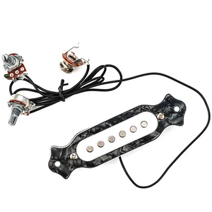 Pastilla de orificio de sonido de guitarra de bobina única precableada de 6 cuerdas con control de volumen de tono - Imagen 1 de 5