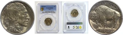 1913-D T-1 5C Buffalo Nickel graduación profesional MS-65 Foto 1 de 3