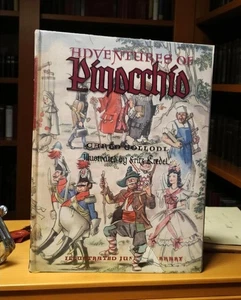 Vintage Hardcover Book Adventures of Pinocchio by Carlo Collodi - Picture 1 of 15