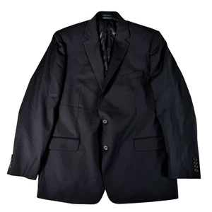 Lauren Ralph Lauren Black Two Button Single Breast Sports Coat Men's 46 Long - Picture 1 of 24