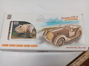 Roadster VM-01 UGears 3D Wood Model Kit Assembling Series U Gears NIB Sealed - Bild 1 von 18