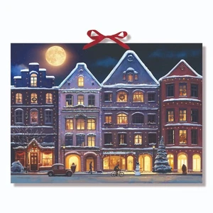 Winter Scene in the Evening Coppenwrath Advent Calendar 52 x 38 cm - Picture 1 of 3