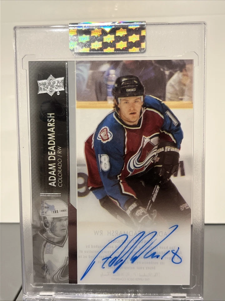 2021-22 Upper Deck Clear Cut #CC-AD Adam Deadmarsh Auto - Avalanche - Image 1 of 1