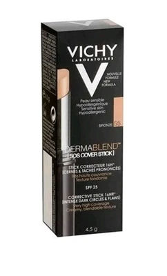 Vichy Dermablend SOS Concealer Stick 55 (Bronze) 4.5G - SPF25 - Brand New  - Image 1 of 2