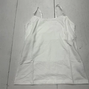 Hanes Solid White Sleeveless Spaghetti Strap Basic Tank Top Women's Size S NEW - Picture 1 of 7