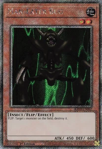 Yugioh Man Eater Bug RA03-EN082 - Platinum Secret Rare - Picture 1 of 1