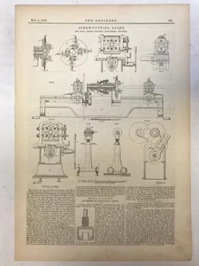 Screw Cutting Lathe: The Engineer 1889 - Picture 1 of 2