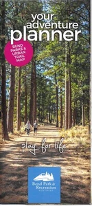 Mapa de Bend, Oregon, parques y senderos urbanos, por Band Parks & Recreation - Imagen 1 de 1
