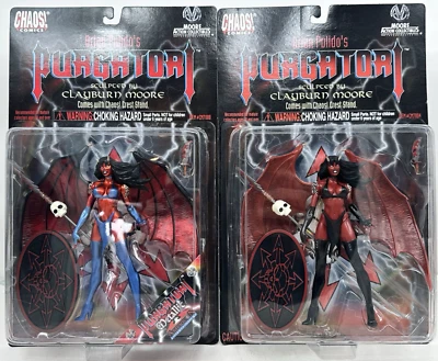 ¡Caos! Cómics Brian Pulido's PURGATORI variante estándar y metálica 1997 Foto 1 de 4