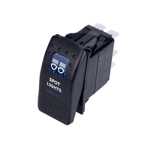 Spot Light 12V ARB Carling Rocker Waterproof Toggle Switch Blue LED Car Boat TC - Picture 1 of 9