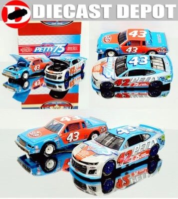 RICHARD PETTY 75 YEARS OF RACING & 1981 NORTH WILKESBORO THE KING COMBO 1/24 AC - Image 1 of 4