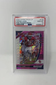 2020 Prizm DP PINK PULSAR PRIZM CeeDee Lamb ROOKIE #104 PSA 10 COWBOYS GEM MINT - Bild 1 von 4