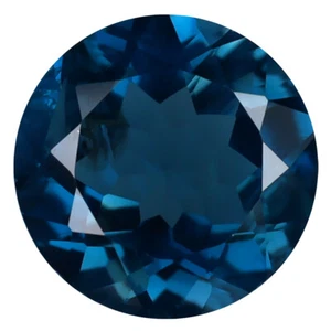 3.58 ct Astonishing Round (10 x 10 mm) Heated Brazil London Blue Topaz Gemstone - Picture 1 of 1