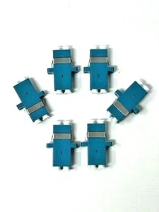 6-pk Duplex LC to LC Female Coupler Fiber Optic Adapter Single Mode Multimode - Afbeelding 1 van 5