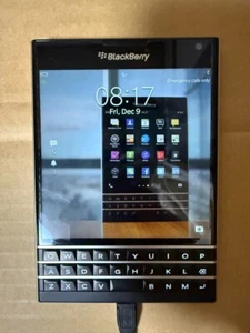 Blackberry Passport Black 32GB QWERTY Keyboard SIM Free USED From Japan - Picture 1 of 5
