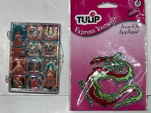 Lucy Lu Mighty Magnets Hands Set of 10 in Case Eastern Female Deity+Tulip Dradon - Picture 1 of 12