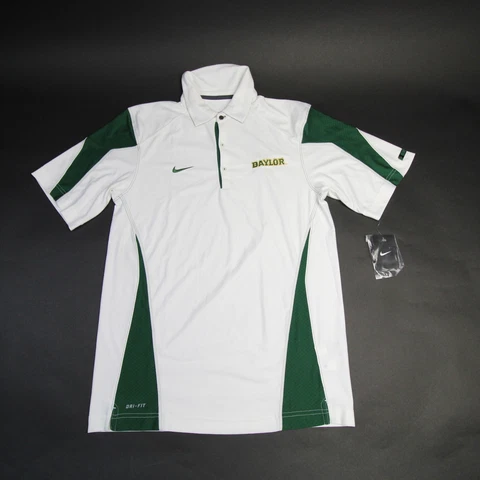 Baylor Bears Nike Dri-Fit Polo Men's White New Cover