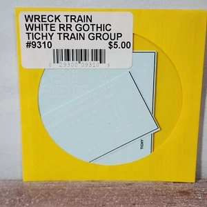 Tichy Train 9310 Decal Set Railroad Gothic Wreck Train Decals (white) - Picture 1 of 2