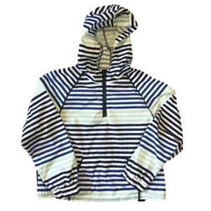 Hunter For Target Girls Pullover Windbreaker Jacket Blue/white Striped S(6/6x) - Picture 1 of 3