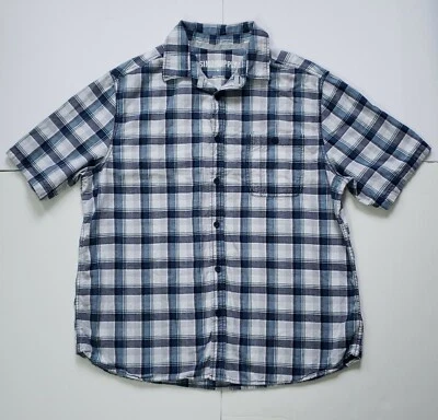 Mossimo Supply Co. Men's Cotton Short Sleeve Plaid Button Down Shirt Size XL - Image 1 of 4