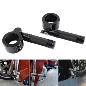 Motorrad 1-1/2" 38MM Motor-Sturzbügel Highway Fußrastenklemme für Harley - Bild 1 von 11