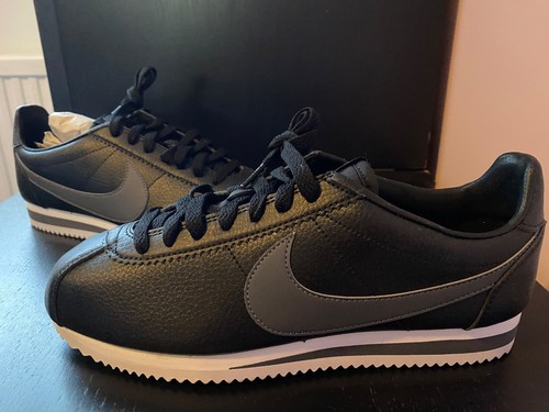 SCARPE DA GINNASTICA NIKE CORTEZ PREMIUM NERO E GRIGIO TAGLIA 7 5 NUOVE DI ZECCA DEADSTOCK