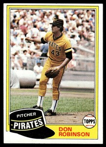 1981 Topps Don Robinson Pittsburgh Pirates #168