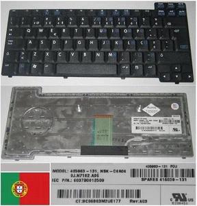 Keyboard qwerty Po Portuguese HP NC6110 NX6100 NSK-C6A06 9J.N7182.A06 405963-131 - Picture 1 of 1