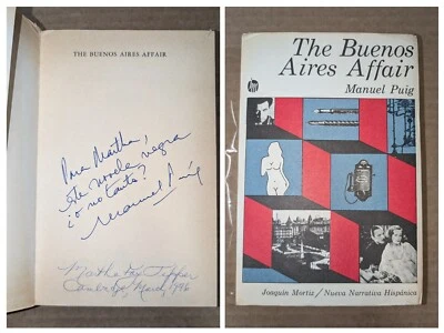 SIGNED MANUEL PUIG The Buenos Aires Affair 1973 Mortiz softcover free S/H - Image 1 of 4