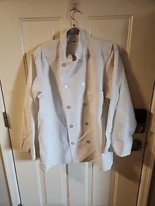Pinnacle C310 Größe 46 L weiß Langarm Kochmantel - Twill gesponnen Polyester wie abgebildet - Bild 1 von 11