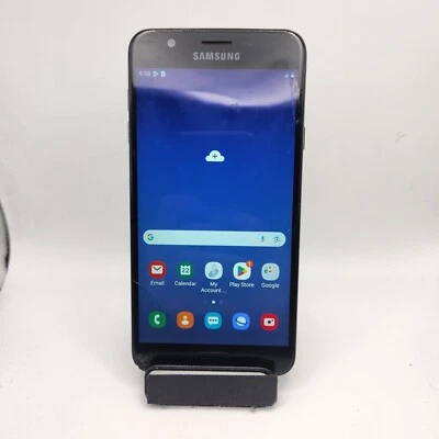 Samsung Galaxy J7 Crown S757BL (Tracfone) - 16GB Black - CRACKED #1476 - Image 1 of 4