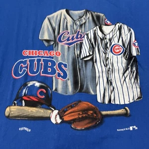 Vintage Nutmeg Mills Chicago Cubs Clubhouse T Shirt Sz XL - Picture 1 of 5