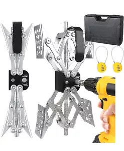 2Pack X-Shaped RV Stabilizer Wheel Chock Dual Axel RV Travel Trailer Camper Tire - Foto 1 di 6
