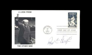 Paul E Runge JSA Signed FDC 1983 First Day Cover Cache Babe Ruth Autograph - Picture 1 of 3
