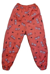 Disney 101 Dalmatian Puppies Red Windbreaker lined pants Kids sz 12 Rare Vintage - Picture 1 of 7