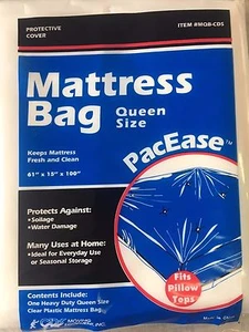 MATTRESS COVER QUEEN SIZE BAG ALLERGY PROTECTOR FITS PILLOW TOP. - Picture 1 of 1
