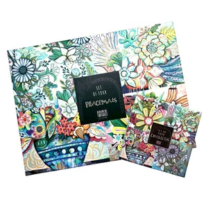 BOUNTIFUL BLOOMS Placemats or Coasters - Set of 4 designs - Allen Designs - Picture 1 of 10