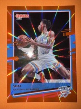 2020-21 Donruss Holo Orange Laser #195 Shai Gilgeous-Alexander