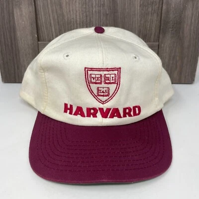 Gorra Harvard Carmesí De Colección Logo Liso Veritas Snapback Twins Enterprise Años 90 Foto 1 de 4
